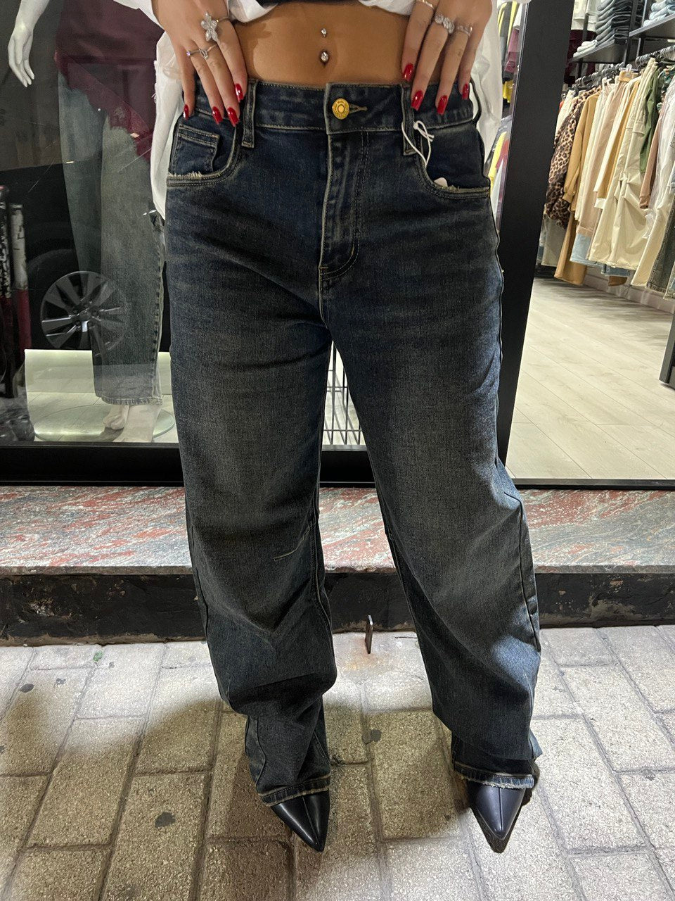 JEANS SABBIATO SCURO