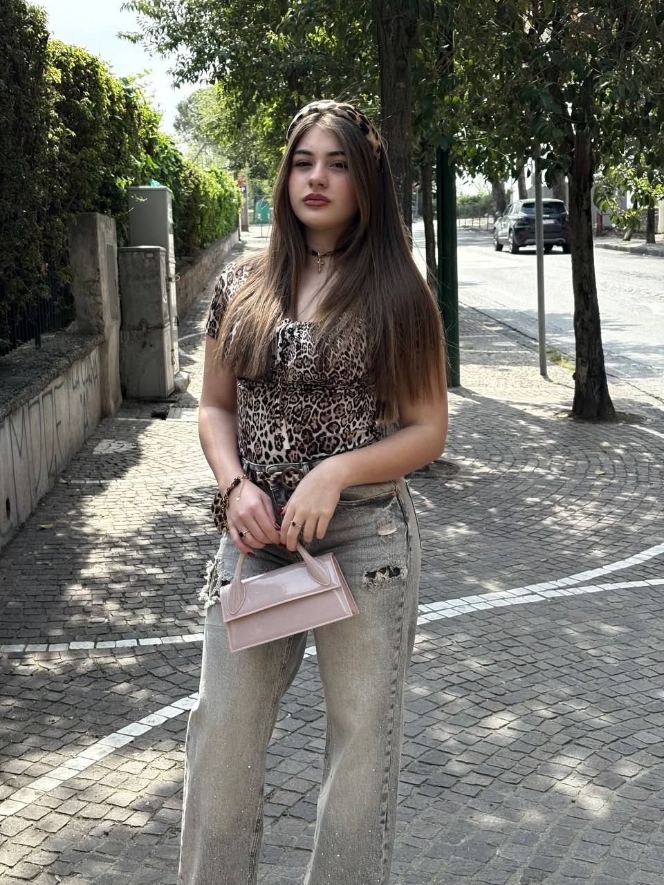 JEANS DIAMOND ANIMALIER  2.0