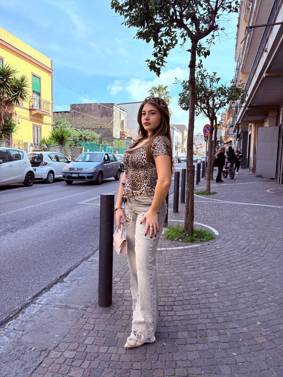 JEANS DIAMOND ANIMALIER  2.0